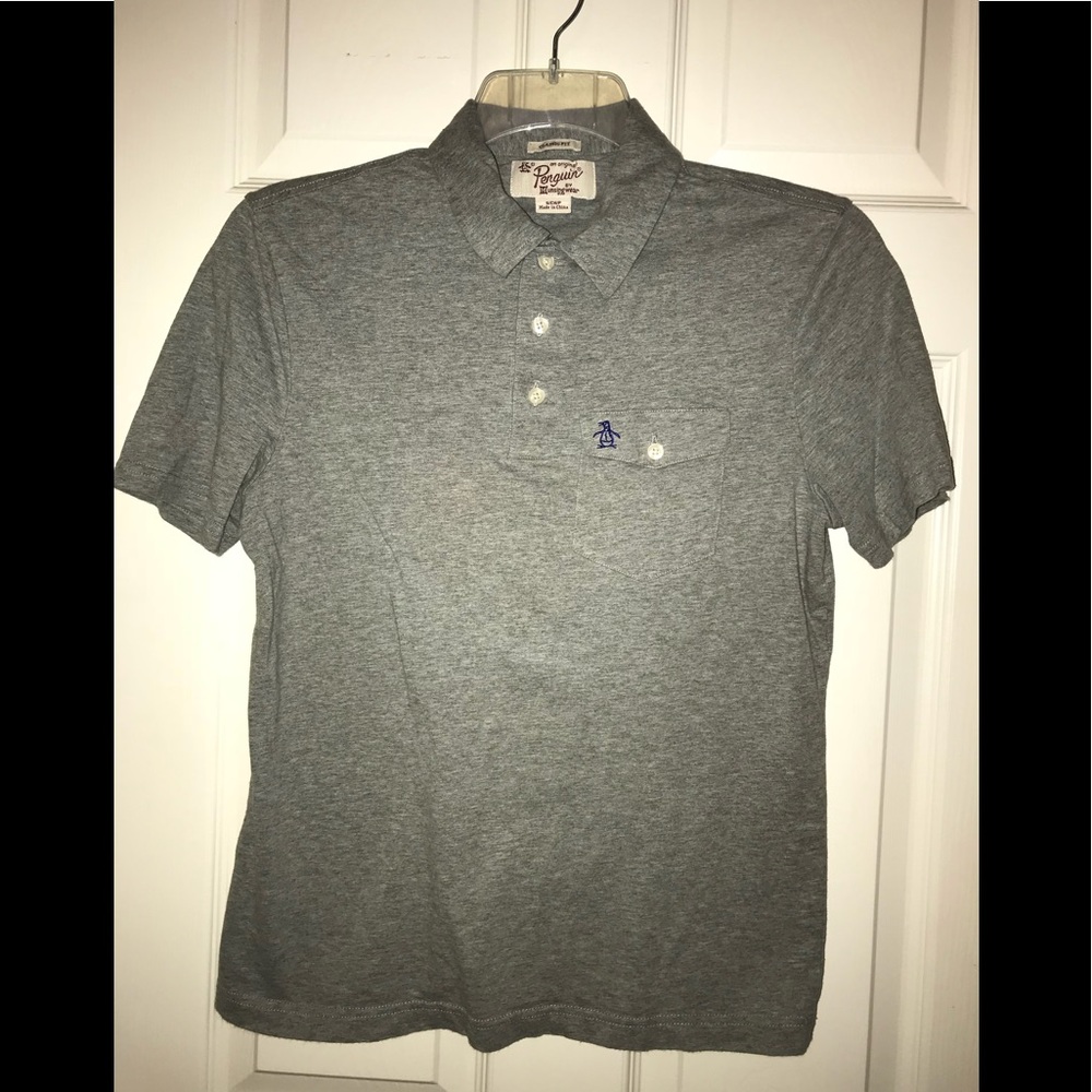 Men’s Gray Penguin Polo Size Small